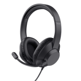 Casti cu fir Trust Ayda Max, interfata 3.5mm, frecventa raspuns 20 Hz, 20.000 Hz, negru