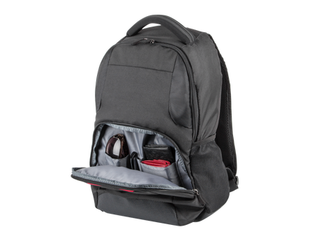 Rucsac laptop Natec Eland, compatibilitate dimensiune laptop 15.6", 3 compartimente, capacitate 22L, material Polyester 300D, negru