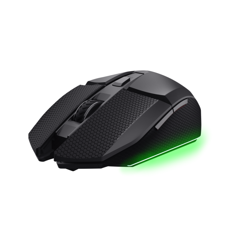Mouse wireless Trust GXT 122 Felox, optic, rezolutie maxima 10000 dpi, 7 butoane, negru