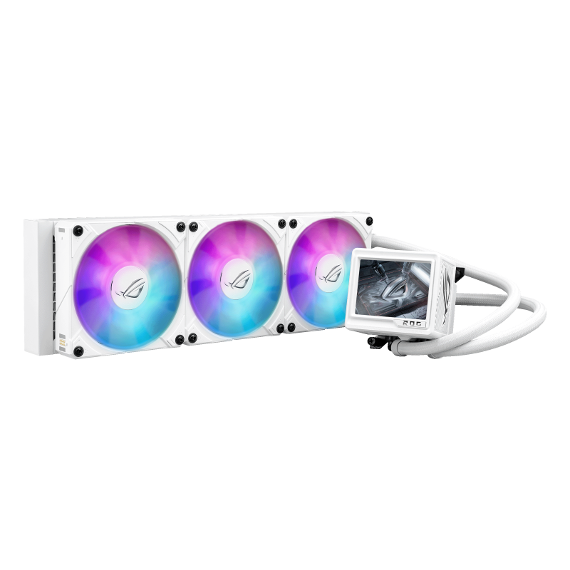 Cooler Procesor ASUS ROG RYUJIN III 360 ARGB EXTREME WHT, Lichid, 12 cm, 3 ventilatoare, aRGB