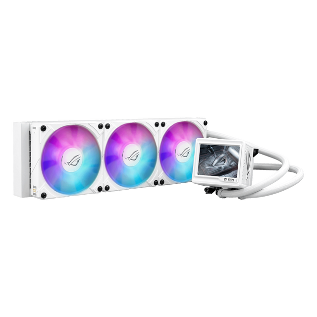 Cooler Procesor ASUS ROG RYUJIN III 360 ARGB EXTREME WHT, Lichid, 12 cm, 3 ventilatoare, aRGB