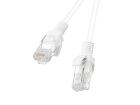 PATCHCORD CAT.6 UTP 0.25M WHITE FLUKE PASSED LANBERG