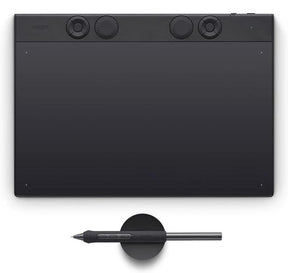 Tableta grafica WACOM Intuos Pro Medium, interfata Bluetooth, USB Type C, rezolutie 5080 lpi, stylus Wacom Pro Pen 3, negru