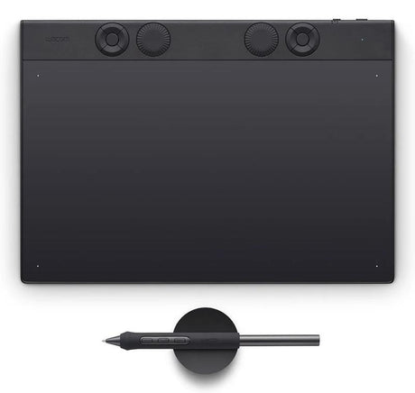 Tableta grafica WACOM Intuos Pro Medium, interfata Bluetooth, USB Type C, rezolutie 5080 lpi, stylus Wacom Pro Pen 3, negru