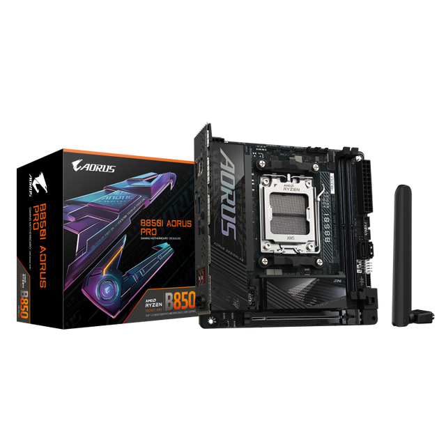 Placa de baza Gigabyte B850I AORUS PRO, Socket AM5, DDR5, Mini-ITX