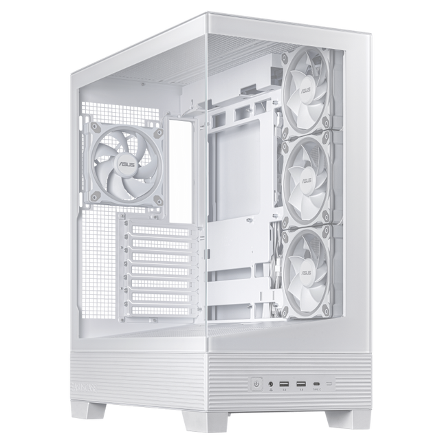 Carcasa ASUS A31 Plus TG ARGB, Mid Tower, White