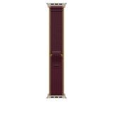 Curea pentru Apple Watch 49mm Burgundy Trail Loop - M/L - Natural Titanium Finish