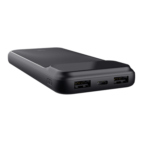 Baterie externa Trust Avala, capacitate 10.000mAh, 3 porturi, timp reincarcare 6 ore, negru