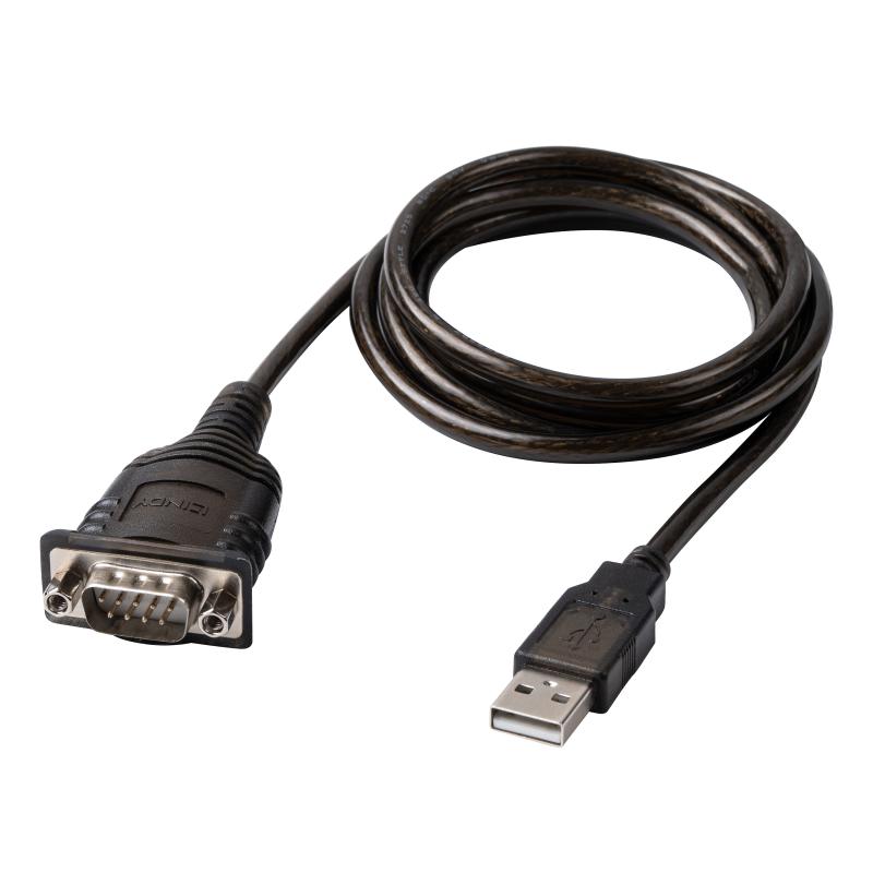 Lindy USB to Serial Converter with COM Retention, Supported Bandwidth: 12Mbps, 3Mbaud, Chipset: FT231XS