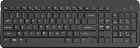 HP Keyboard Wireless 225, Culoare: Negru, Dimensiuni: 425,9 x 146,1 x 26,8 mm, Greutate: 0.42kg, Garantie 1 an