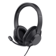 Casti Trust cu fir Ayda Max USB, interfata USB-C, USB-A, frecventa raspuns 20 Hz, 20.000 Hz, negru