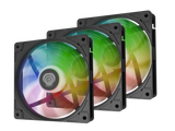 Ventilatoare GENESIS OXAL 120 ARGB NEGRU 3x120mm, 1150-1450 RPM, 42-46 CFM, 1.7 mmH2O, 3pin, 12VDC