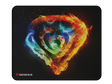 Mousepad Genesis Carbon 500 M FIRE G2, material cauciuc + material textil, dimensiuni 300 x 250 x 2.5 mm, multicolor