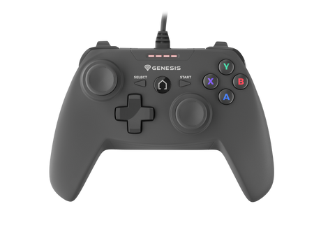 Controller cu fir Genesis Mangan P58, interfata USB, numar butoane 12, lungime cablu 180 cm, compatibilitate PC, PS3, negru