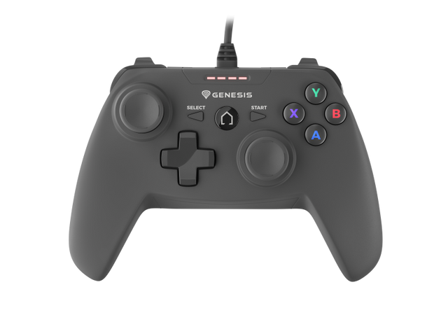 Controller cu fir Genesis Mangan P58, interfata USB, numar butoane 12, lungime cablu 180 cm, compatibilitate PC, PS3, negru