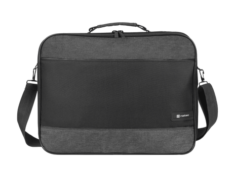 Geanta laptop Natec Impala 2, compatibilitate dimensiune laptop 15.6", 2 compartimente, material Polyester 600D, negru