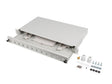 Patch panel fibră rack 19" 1U  12x SC simplex / 12x LC duplex, gri + accesorii