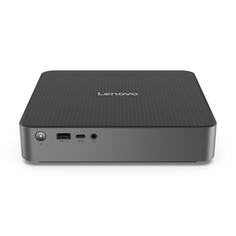 Desktop Consumer Lenovo IdeaCentre Mini 01IRH10R cu procesor Intel Core 7 240H pana la 5.2 GHz, 16GB DDR5, 1TB SSD, Intel Integrated Graphics, Fara OS, Grey, 2 ani garantie