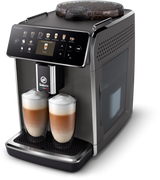 Espressor automat Saeco GranAroma SM6580/10, sistem de lapte Latte Duo, 14 bauturi, 15 bar, ecran TFT color, 4 profiluri utilizator, filtru AquaClean, rasnita ceramica, functie DoubleShot, Gri