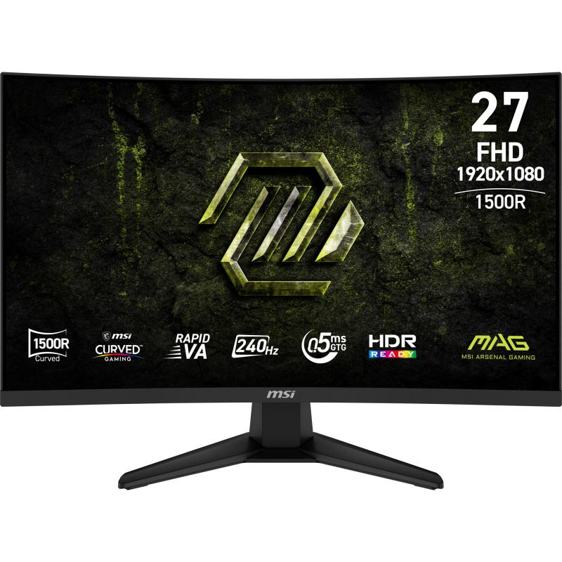 Monitor Gaming MSI MAG 275CF X24, 27", 1920 x 1080 pixeli, Black, 2 ani Garantie