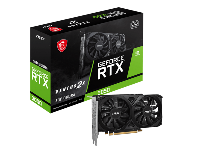 Placa video MSI GeForce RTX 3050, 6GB GDDR6, PCI Express 4.0, 96-bit