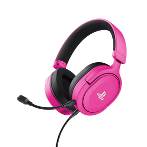 Casti gaming Trust GXT 498B Forta PS5, lungime cablu 120 cm, frecventa raspuns 20 Hz, 20.000 Hz, sunet stereo, frecventa raspuns microfon 100 Hz, 17.000 Hz, roz