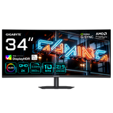 Monitor Consumer GIGABYTE MO34WQC36, 34", 3440 x 1440 pixeli, Black