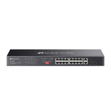 Omada 18-Port Gigabit Rackmount  Switch with 16-Port PoE+ PORT: 16× Gigabit PoE+ Ports, 2× Gigabit Non-PoE Ports, 2× Combo Gigabit SFP Slots SPEC: 802.3at/af, 250 W PoE Power, 1U 19-inch Rack-mountable Steel Case FEATURE: Plug and Play