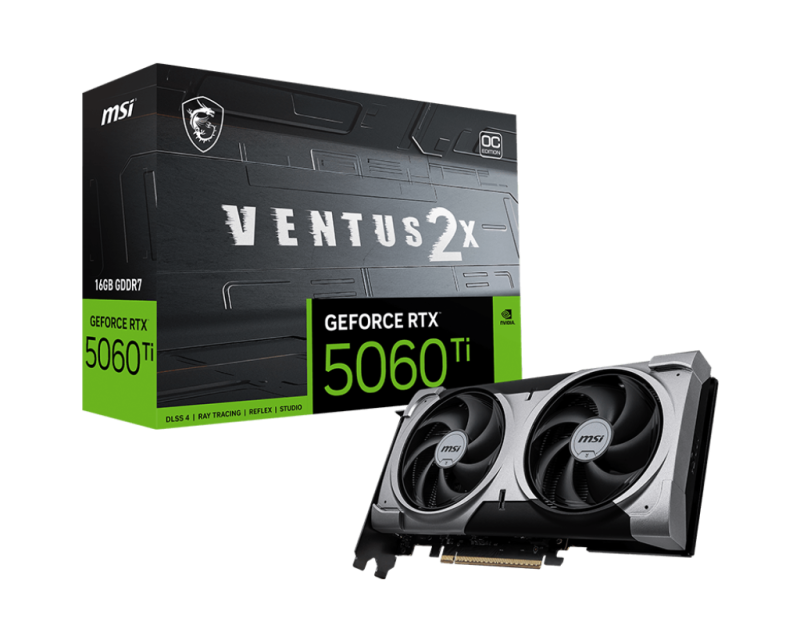 Placa video MSIGeForce RTX 5060 Ti, 16GB GDDR7, PCI Express x16 5.0, 128bit