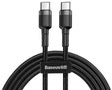 Cablu alimentare si date Baseus Cafule, Fast Charging Data Cable pt. smartphone, USB Type-C la USB Type-C 3A / 60W, 2m, gri + negru