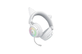 Casti wireless Razer Kraken Kitty V3 Pro, THX Spatial Audio, iluminare RGB, frecventa raspuns 20 Hz - 28 kHz,  microfon detasabil unidirectional, alb