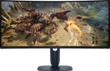 Monitor Gaming Alienware AW3425DWM, 34", 3440 x 1440 pixeli, Black, Blue, 3 ani Garantie