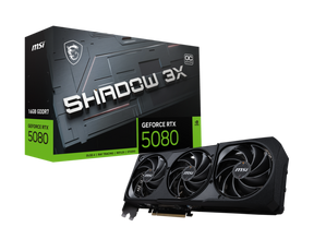 Placa Video MSI GEFORCE RTX 5080 SHADOW 3X OC 16GB GDDR7 256 bit, PCIE 5.0, 3x DP 1x HDMI