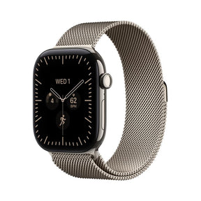 Apple Watch Series 12 GPS + Cellular 46mm Natural Titanium Case with Natural Milanese Loop - M/L