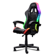 Scaun gaming Trust GXT 704 Roniq RGB, 5 roti, gas lift clasa 3, ajustabil pe inaltime, material PU leather, greutate maxima suportat 110 kg, negru