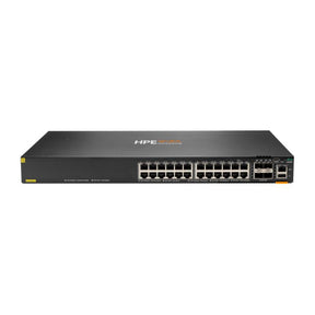 HPE Aruba Networking CX 6300F 24-port 1GbE Class 4 PoE and 4-port SFP56 Switch