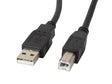 Cablu USB-A(M)  USB-B(M) 2.0 0,5 m negru cu ferită