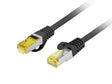 PATCHCORD CAT.6A S/FTP LSZH CU 0.25M BLACK FLUKE PASSED LANBERG