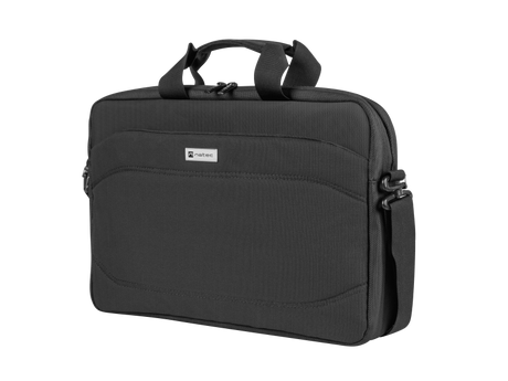 Geanta laptop Natec Nanger, compatibilitate dimensiune laptop 15.6", 1 compartiment, material Polyester 900D, Polyester 1680D,negru