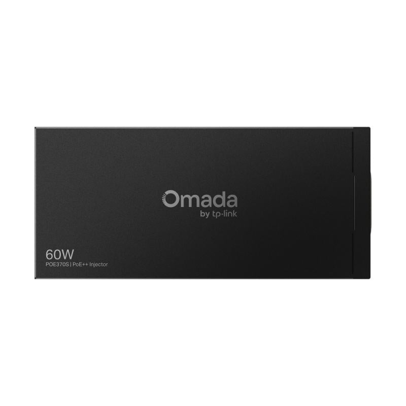 Omada 10G PoE++ Injector Adapter PORT: 1× 10Gbps PoE Port, 1× 10Gbps Non-PoE Port SPEC: 802.3bt/at/af Compliant, 60 W PoE Power, Data and Power Carried over the same cable, Steel Case