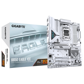 Placa de Baza GIGABYTE B850 EAGLE ICE AM5, 4x DDR5, 1x DP 1x HDMI, 1x PCIE 5.0 x16 1x PCIE 4.0 x16 2x PCIE 3.0 x16, 3x M.2, 4x SATA 6GB/s, ATX