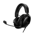 Casti gaming HyperX Cloud III Black, DTS Headphone:X Spatial Audio, drivere 53mm, microfon detasabil cu metal mesh, noise cancelling si indicator LED, jack 3,5mm/USB-C/USB-A, cupe cu spuma cu memorie, multiplatforma, negru