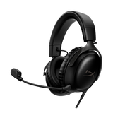 Casti gaming HyperX Cloud III Black, DTS Headphone:X Spatial Audio, drivere 53mm, microfon detasabil cu metal mesh, noise cancelling si indicator LED, jack 3,5mm/USB-C/USB-A, cupe cu spuma cu memorie, multiplatforma, negru