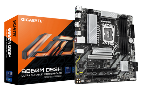Placa de Baza GIGABYTE B860M DS3H LGA1851, 4x DDR5, 1x HDMI 2x DP, 1x PCIE 5.0 x16 2x PCIE 4.0 x16, 2x M.2, 4x SATA 6GB/s, mATX