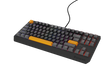 Tastatura gaming mecanica cu fir Genesis Thor 230 TKL, iluminare RGB, switch Linear, switch model Outemu Red, numar taste 87, 11 butoane multimedia, lungime cablu 1.6m, dimensiuni 363 x 155 x 39 mm, gri