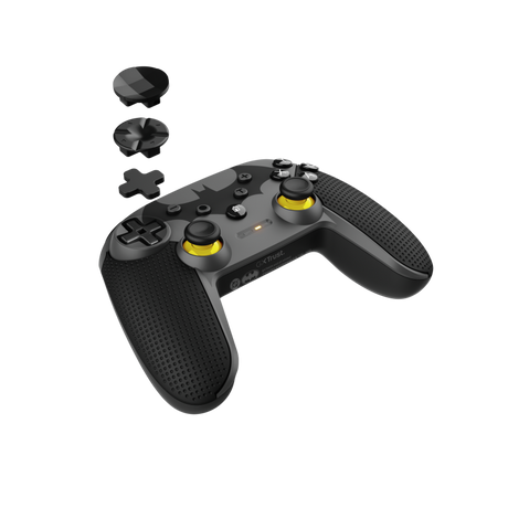 Controller wireless Trust GXT 542BM Muta, conectivitate bluetooth sau port USB-A pentru conexiune wireless, port USB-C pentru conexiune prin fir, negru