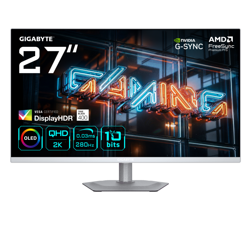 Monitor Gaming GIGABYTE MO27Q2A ICE, 27", 2560 x 1440 pixeli, Black