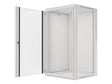 Dulap rack 19" perete 22U / 600x600 (flat pack) cu ușă din sticlă, gri  V2