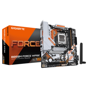 Placa de Baza GIGABYTE B850M FORCE WIFI 6E, 2x DDR5, 1x HDMI, 1x DP, 1x PCIE x16, 1x PCIE 4.0 x16, 3x M.2, 4x SATA 6GB/s, mATX