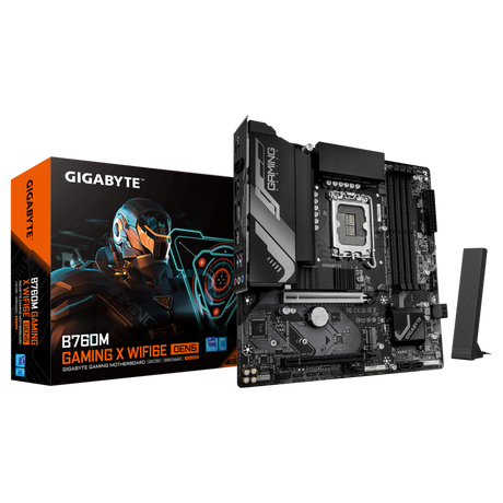 Placa de baza Gigabyte B760M Gaming X WiFi6E Gen5, LGA 1700, DDR5, Micro-ATX